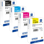 Epson T7891 / T7892 / T7893 / T7894 Tinten Sparset schwarz, cyan, magenta, gelb (4 Stück)