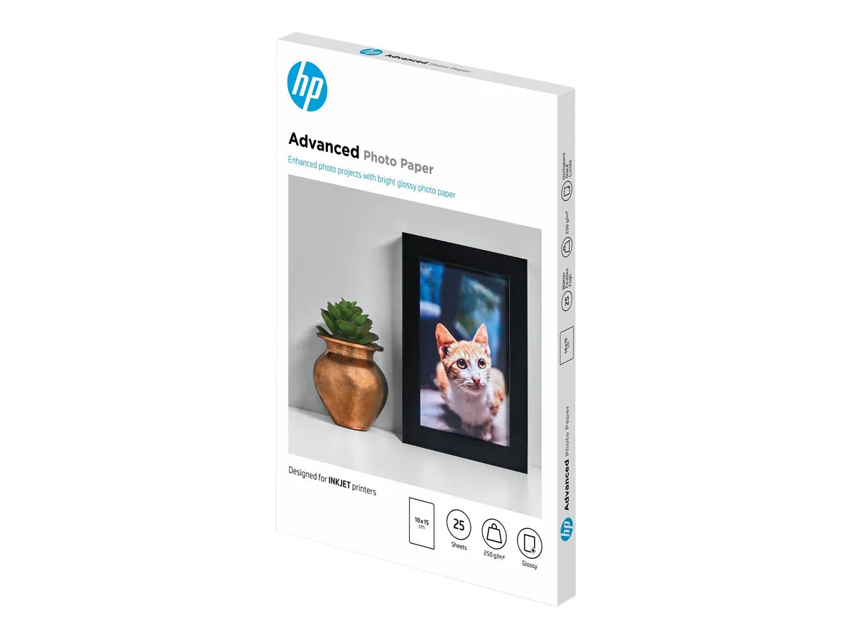 HP Q8691A / Advanced Glossy Fotopapier (10 x 15cm, 25 Blatt, 250 g/m²)