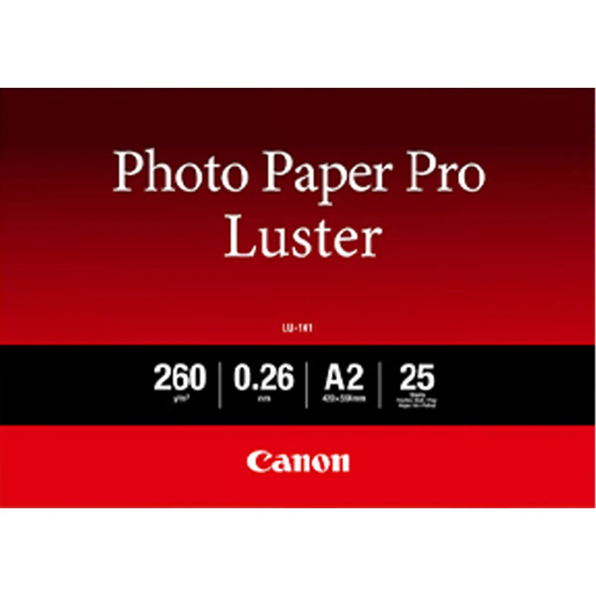 Canon LU-101 / 6211B026 / Pro Luster Fotopapier weiß (42 x 59,4cm (DIN A2), 25 Blatt, 260 g/m²)