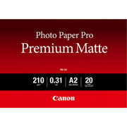 Canon PM-101 / 8657B017 / Pro Premium Matte Fotopapier warmweiß (42 x 59,4cm (DIN A2), 20 Blatt, 210 g/m²)