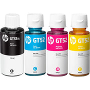 HP GT-53XL & GT-52 Tinten Sparset schwarz, cyan, magenta, gelb (4 Stück)