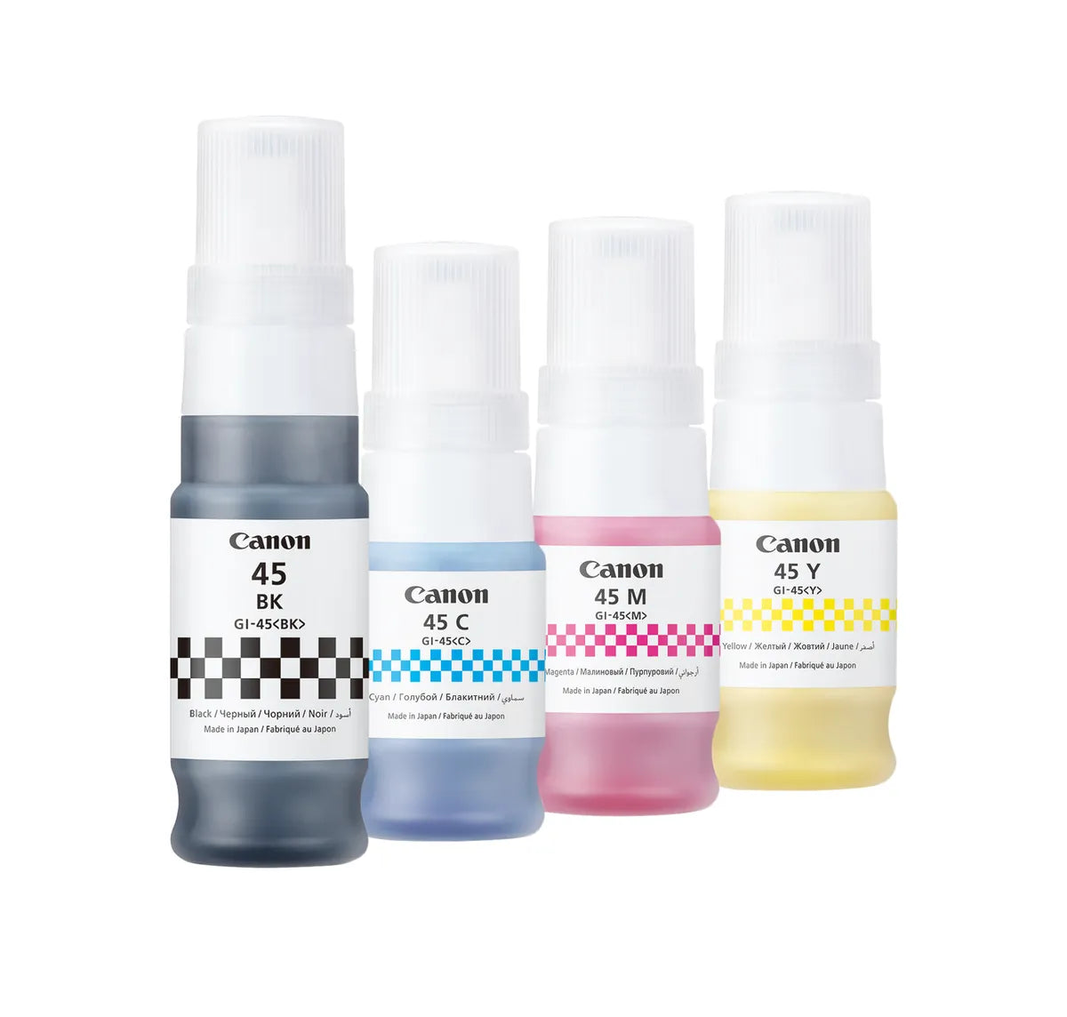 Canon GI-45 Tinten Sparset schwarz, cyan, magenta, gelb (4 Stück)
