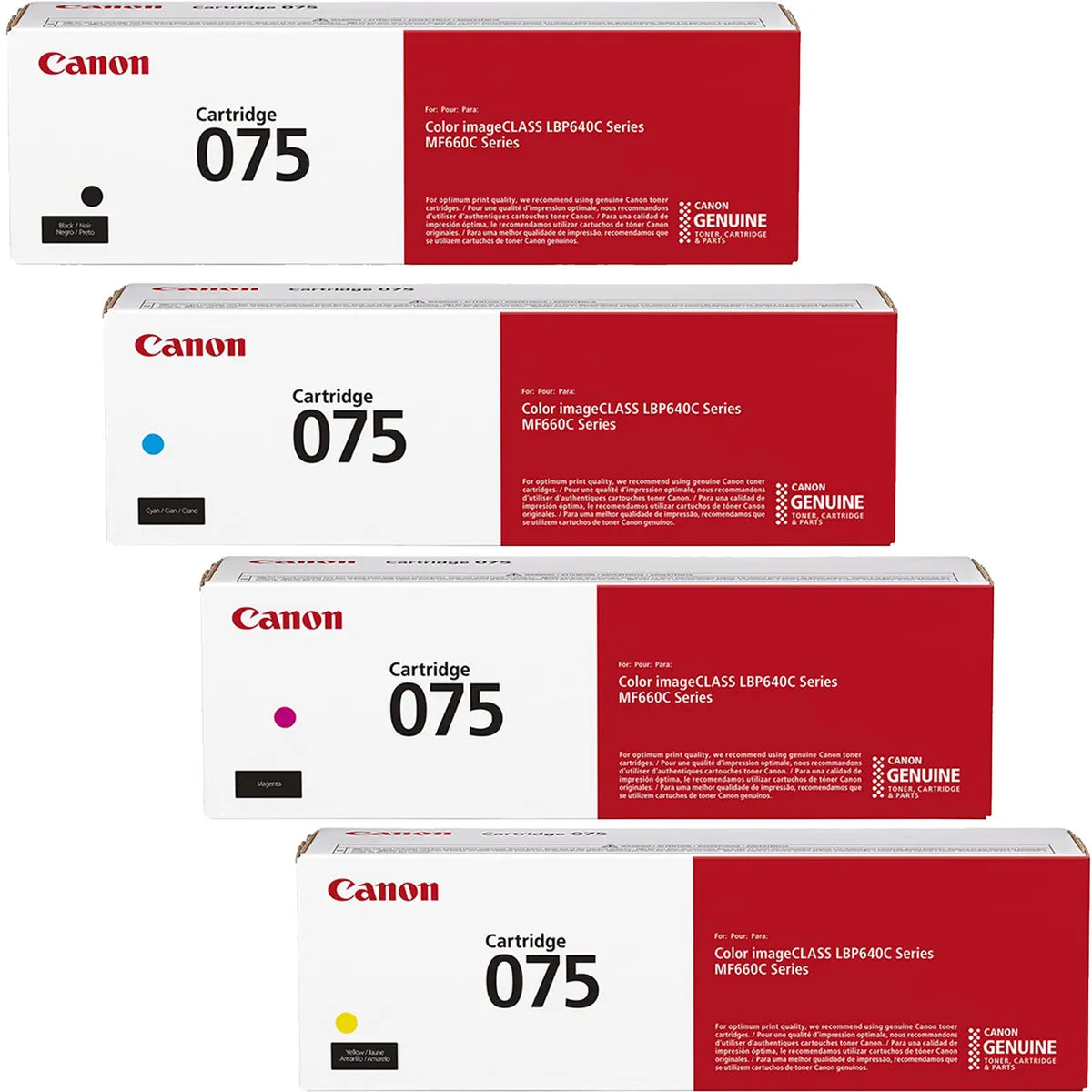 Canon 075 Toner Sparset schwarz, cyan, magenta, gelb (4 Stück)