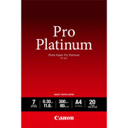 Canon PT-101 / 2768B016 / Pro Platinum Fotopapier weiß (21 x 29,7cm (DIN A4), 20 Blatt, 300 g/m²)