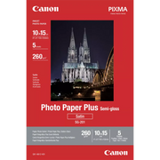 Canon SG-201 / 1686B072 / Semi-gloss Satin Fotopapier weiß (10,2 x 15,2cm, 4 x 6'', 5 Blatt, 260 g/m²)