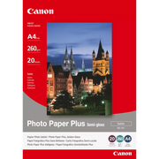 Canon SG-201 / 1686B021 / Semi-gloss Satin Fotopapier weiß (21 x 29,7cm (DIN A4), 20 Blatt, 260 g/m²)