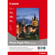 Canon SG-201 / 1686B026 / Semi-gloss Satin Fotopapier weiß (29,7 x 42cm (DIN A3), 20 Blatt, 260 g/m²)