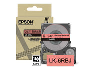 Epson LK-6RBJ / C53S672073 Schriftband schwarz auf matt rot (24mm x 8m)