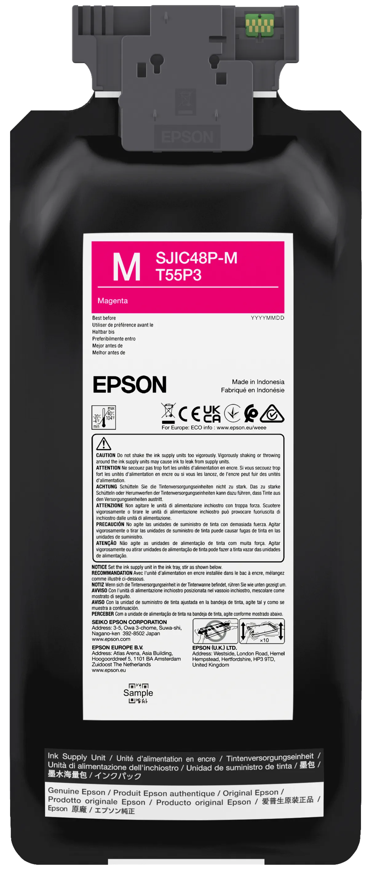 Epson SJIC48P-M / T55P3 / C13T55P340 Tinte magenta