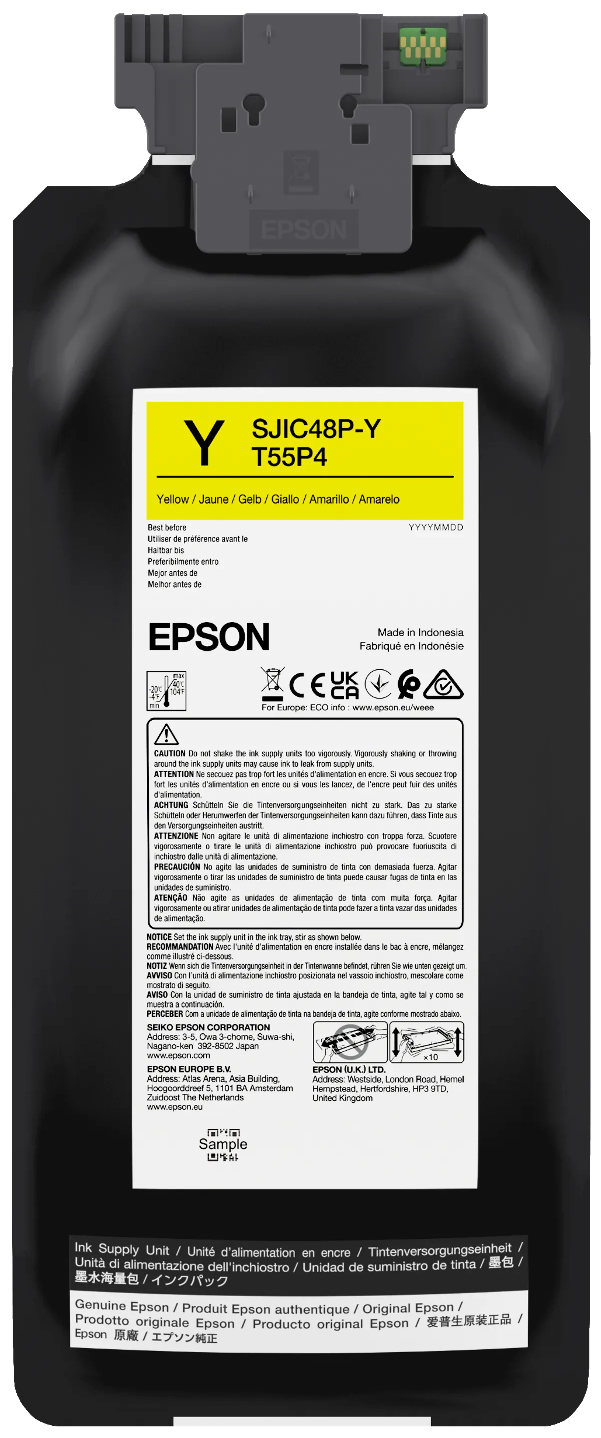 Epson SJIC48P-Y / T55P4 / C13T55P440 Tinte gelb