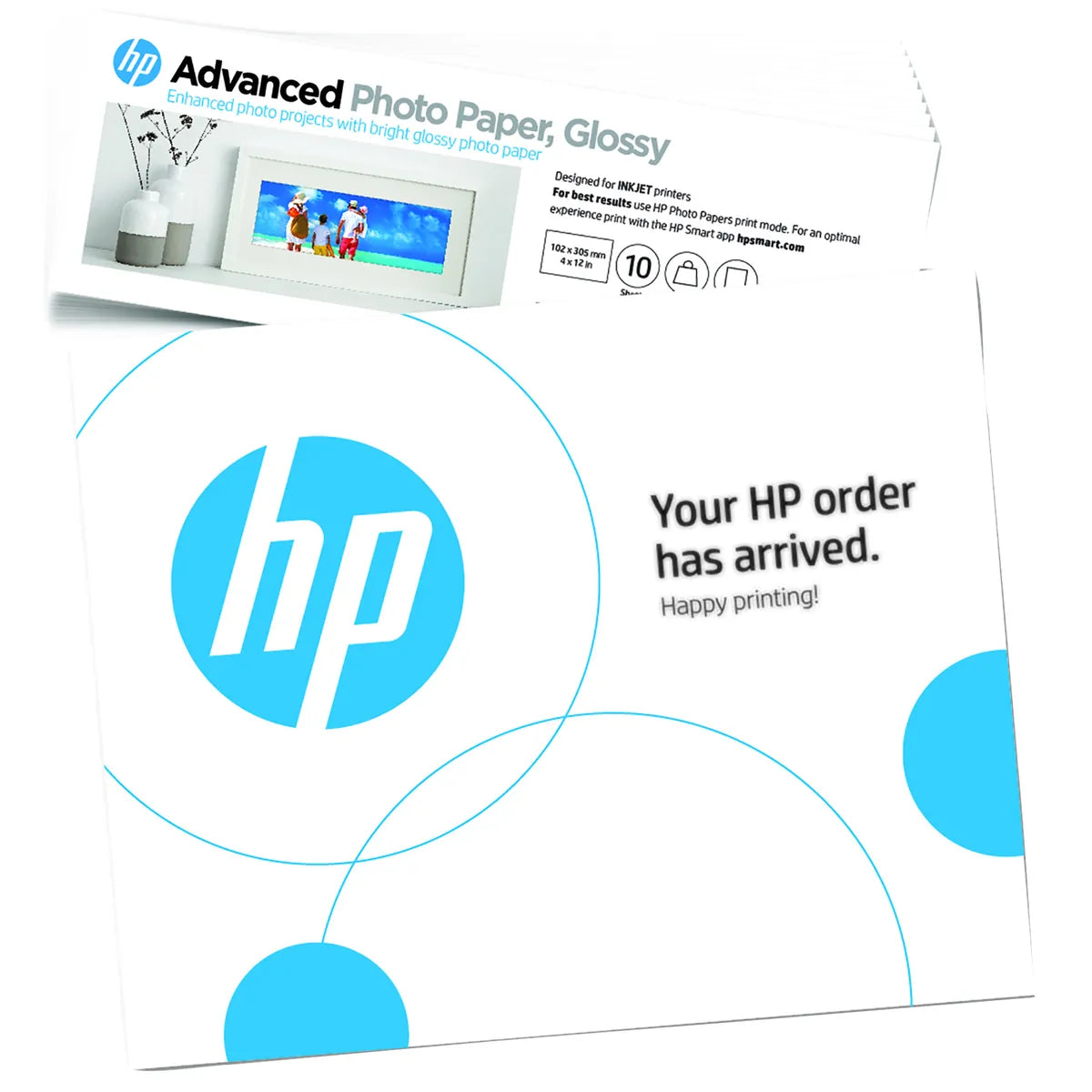 HP 49V51A / Glossy Fotopapier (10,1 x 30,5cm, 4''x 12'', 10 Blatt, 250 g/m²)