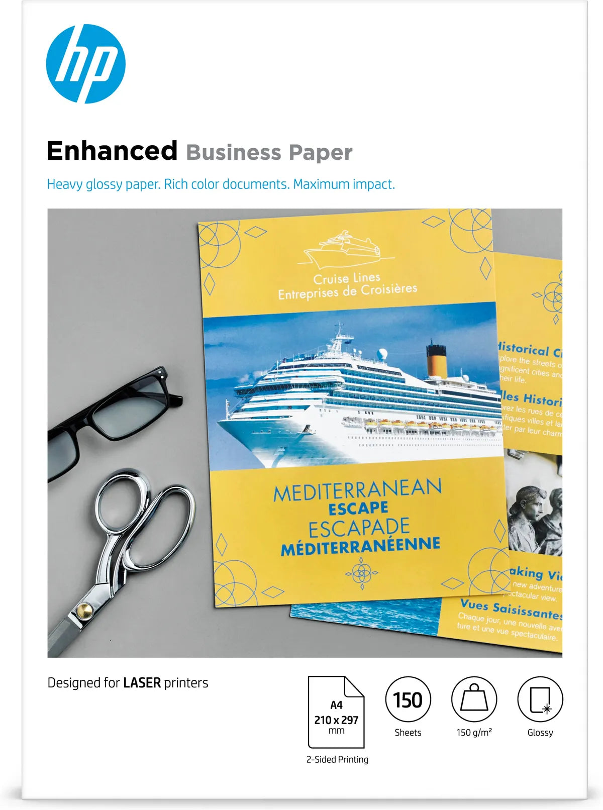 HP CG965A / Enhanced Glossy Fotopapier (21 x 29,7cm (DIN A4), 150 Blatt, 150 g/m²)