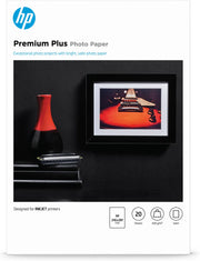 HP CR673A / Premium Plus Satin Fotopapier (21 x 29,7cm (DIN A4), 20 Blatt, 300 g/m²)