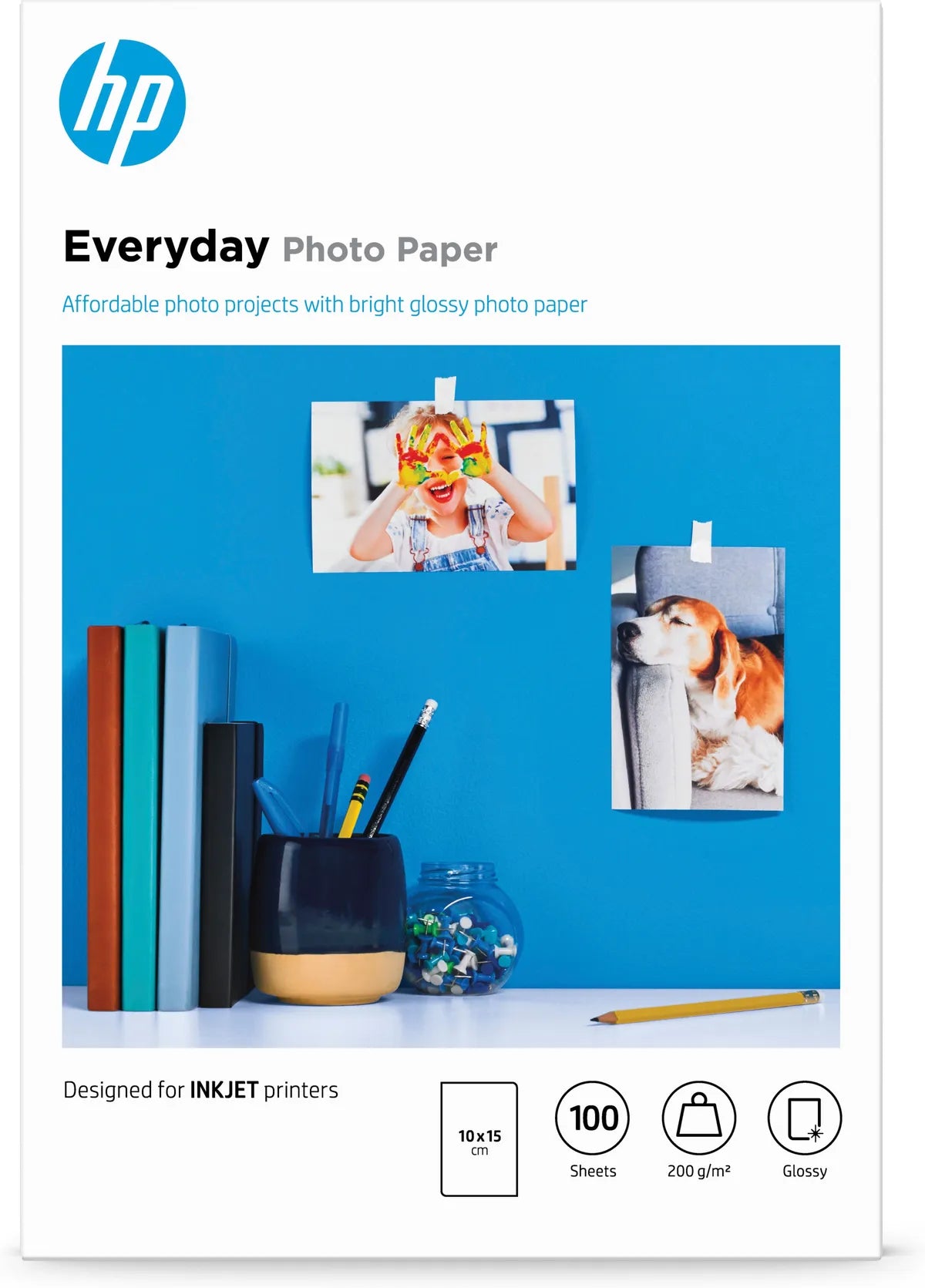 HP CR757A / Everyday Glossy Fotopapier (10 x 15cm, 100 Blatt, 200 g/m²)