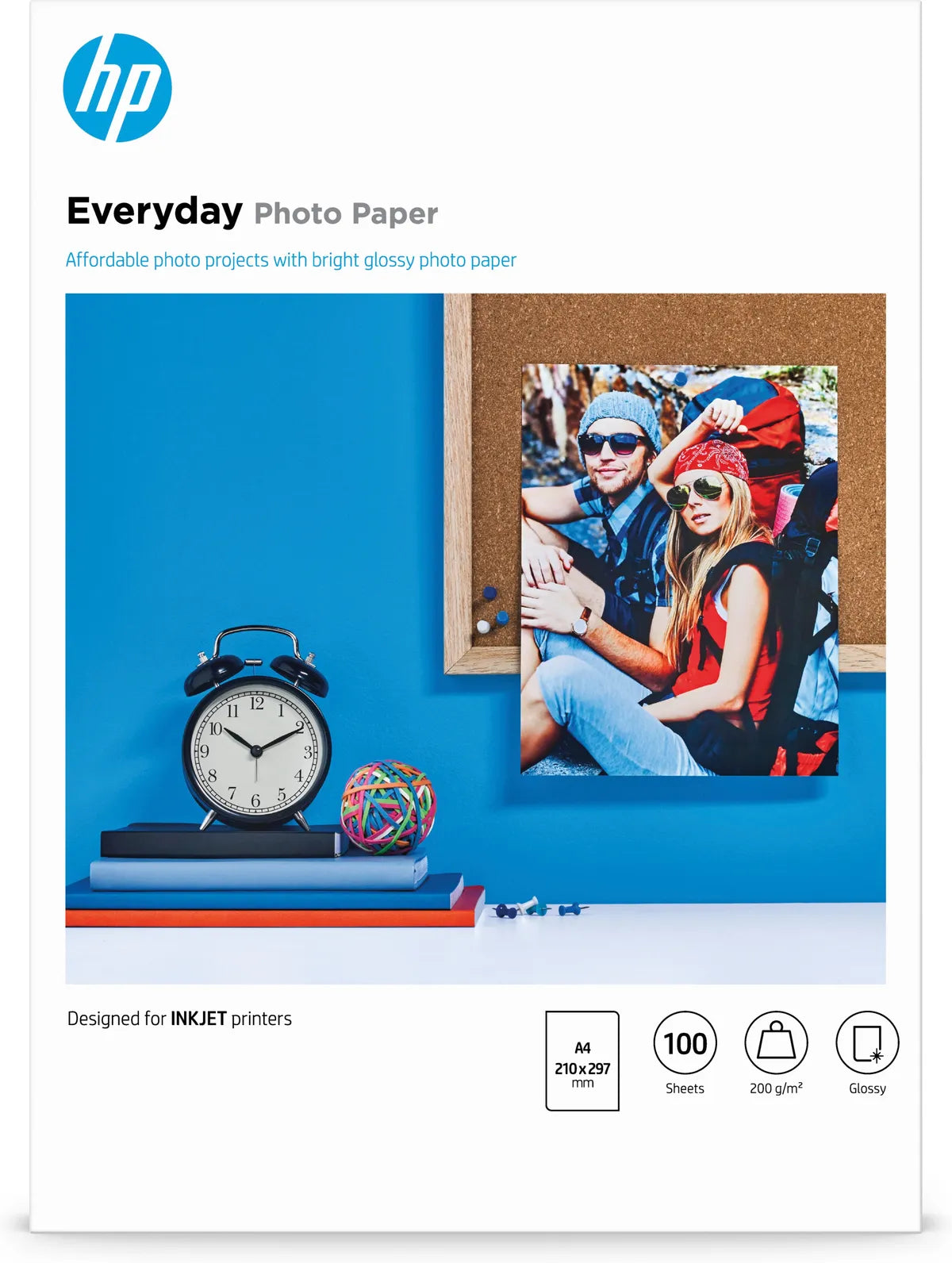 HP Q2510A / Everyday Glossy Fotopapier (21 x 29,7cm (DIN A4), 100 Blatt, 200 g/m²)