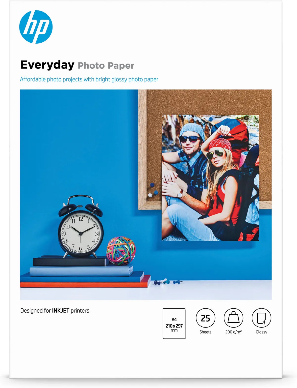 HP Q5451A / Everyday Glossy Fotopapier (21 x 29,7cm (DIN A4), 25 Blatt, 200 g/m²)