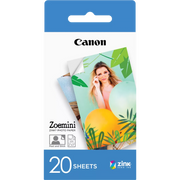 Canon Zoemini / 3214C002 Zink Fotopapier weiß (5 x 7,6cm, 2''x 3'', 20 Blatt)