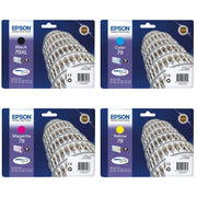 Epson 79XL & 79 / T7901 / T7912 / T7913 / T7914 Tinten Sparset schwarz, cyan, magenta, gelb (4 Stück)