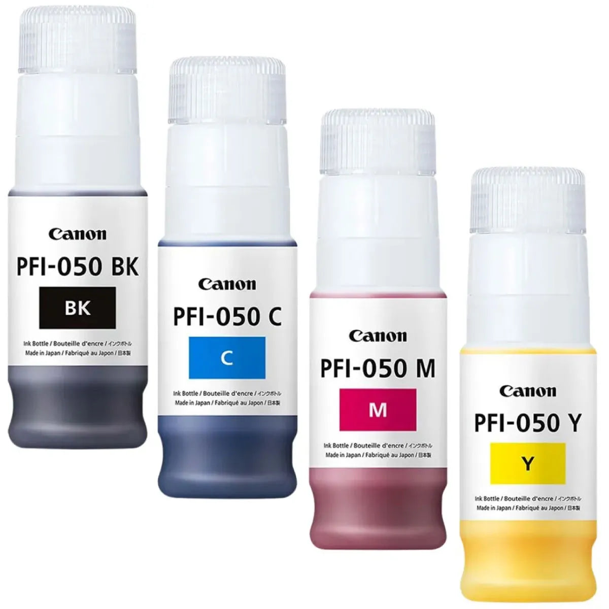 Canon PFI-050 Tinten Sparset schwarz, cyan, magenta, gelb (4 Stück)