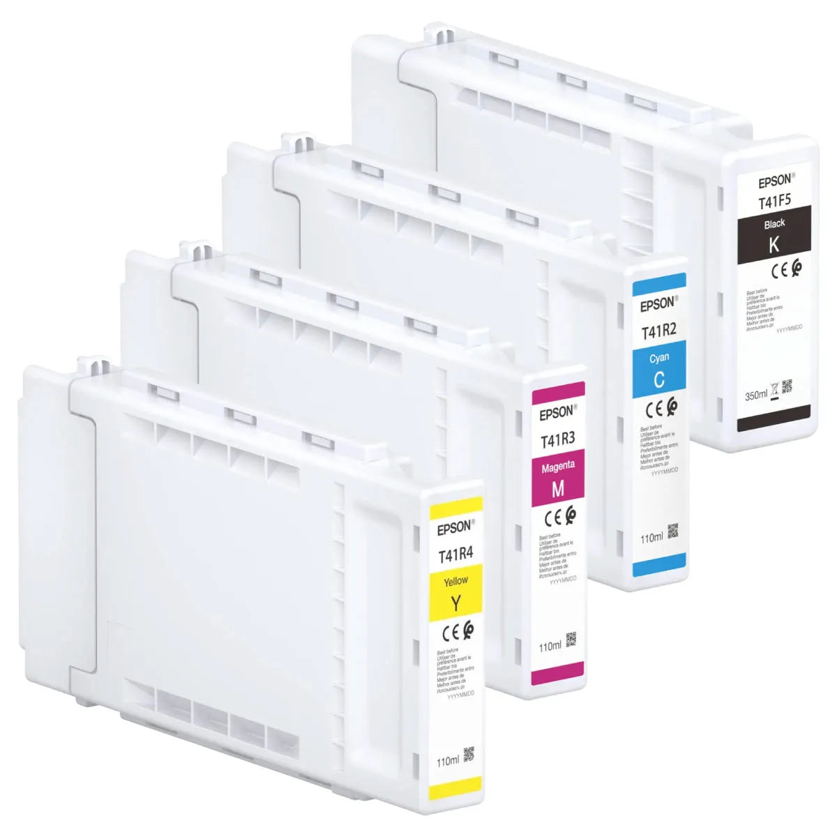 Epson T41F5 / T41R2 / T41R3 / T41R4 Tinten Sparset schwarz, cyan, magenta, gelb (4 Stück)