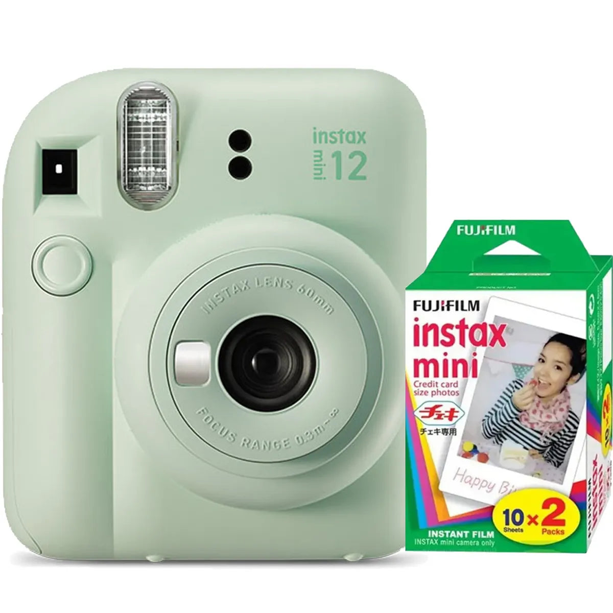 Fujifilm instax mini 12 Analogkamera mint green (inkl. 20 instax mini instant Film)