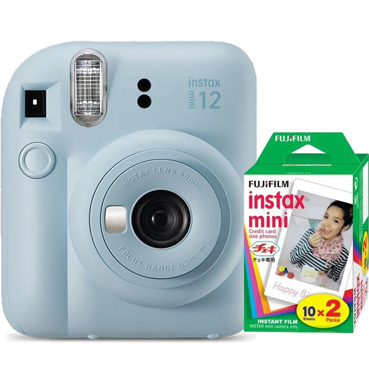 Fujifilm instax mini 12 Analogkamera pastel blue (inkl. 20 instax mini instant Film)