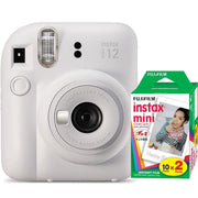 Fujifilm instax mini 12 Analogkamera clay white (inkl. 20 instax mini instant Film)
