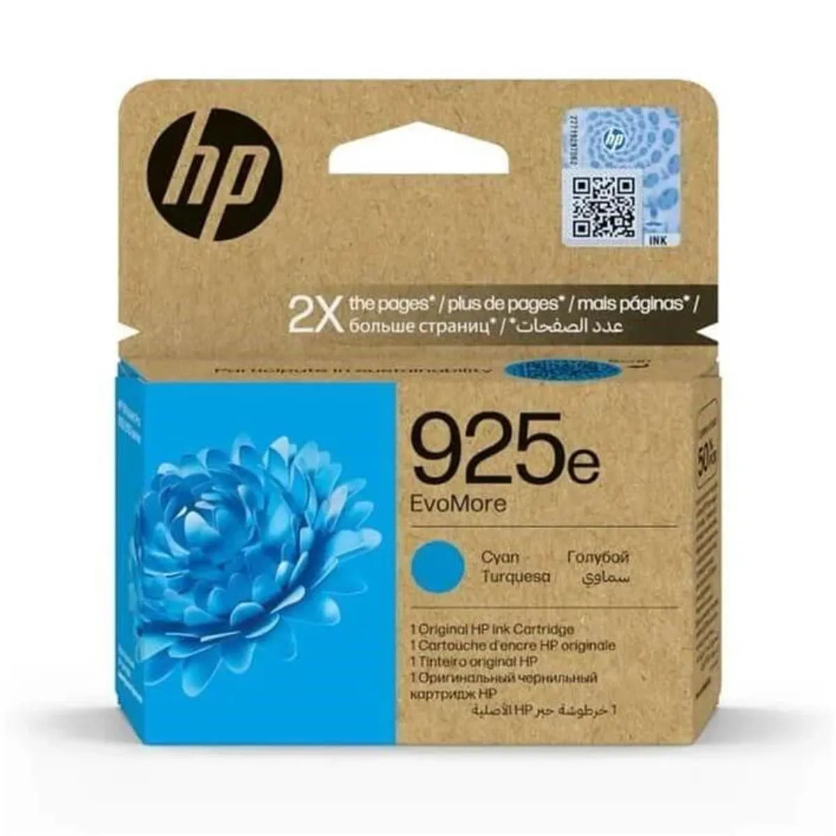 HP 925E / 4K0W0PE Tinte cyan