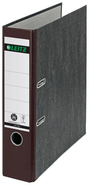 Leitz 180° / 10805075 Ordner braun (8cm breit, schwarz marmoriert, A4)