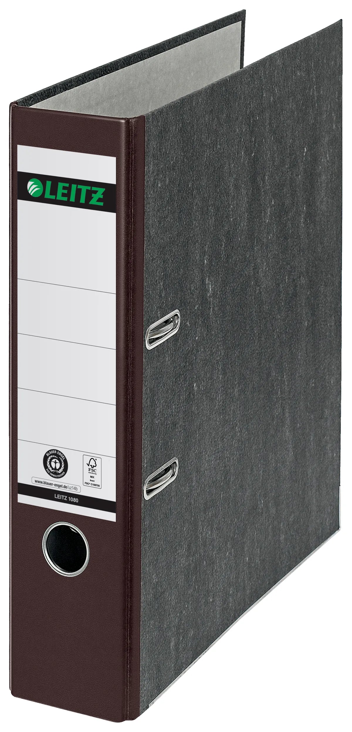 Leitz 180° / 10505075 Ordner braun (schwarz marmoriert, 5,2cm breit, A4)