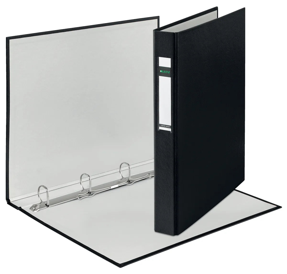 Leitz 42120095 Ringbuch schwarz (4cm breit, DIN A4, 4 Ringe)