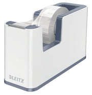 Leitz WOW Duo Colour / 53641001 Klebeband-Tischabroller weiß, grau