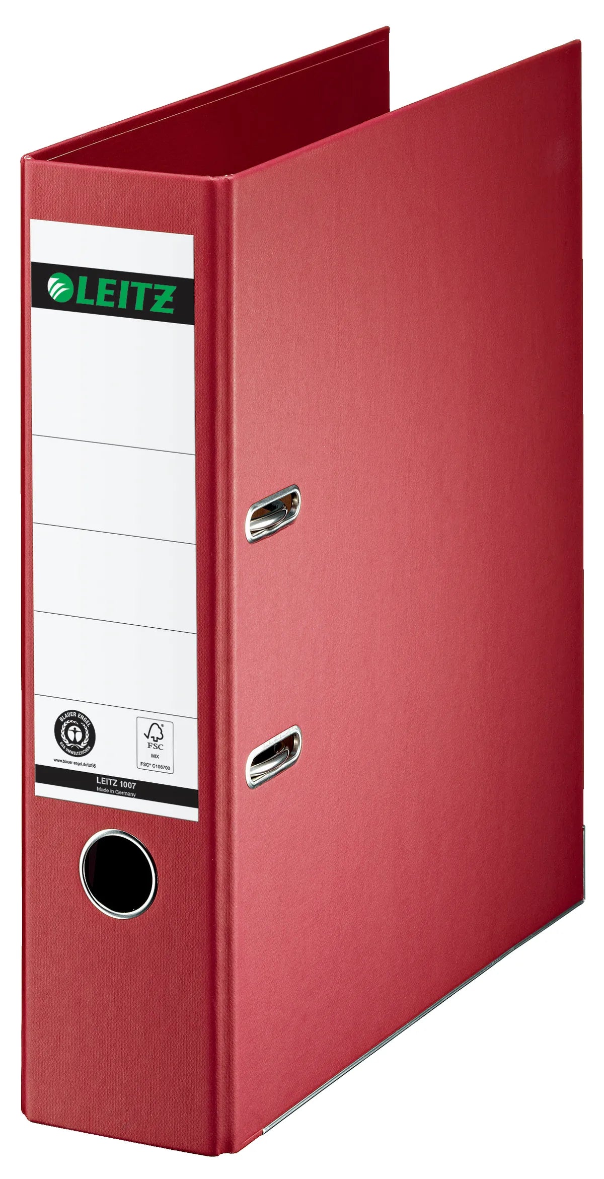 Leitz 10070025 Ordner rot (8cm breit, A4, Karton)
