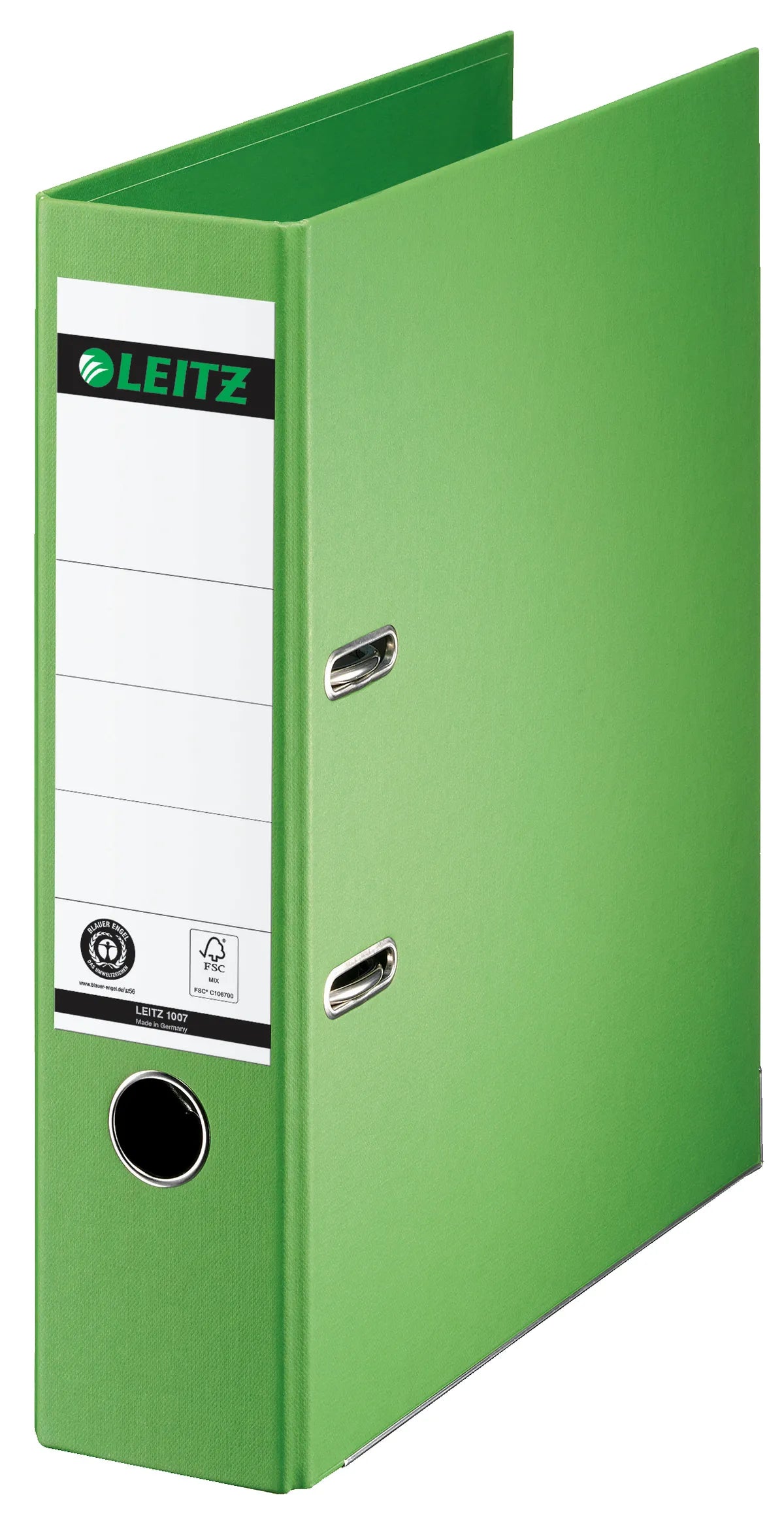 Leitz 10070050 Ordner hellgrün (8cm breit, A4, Karton)