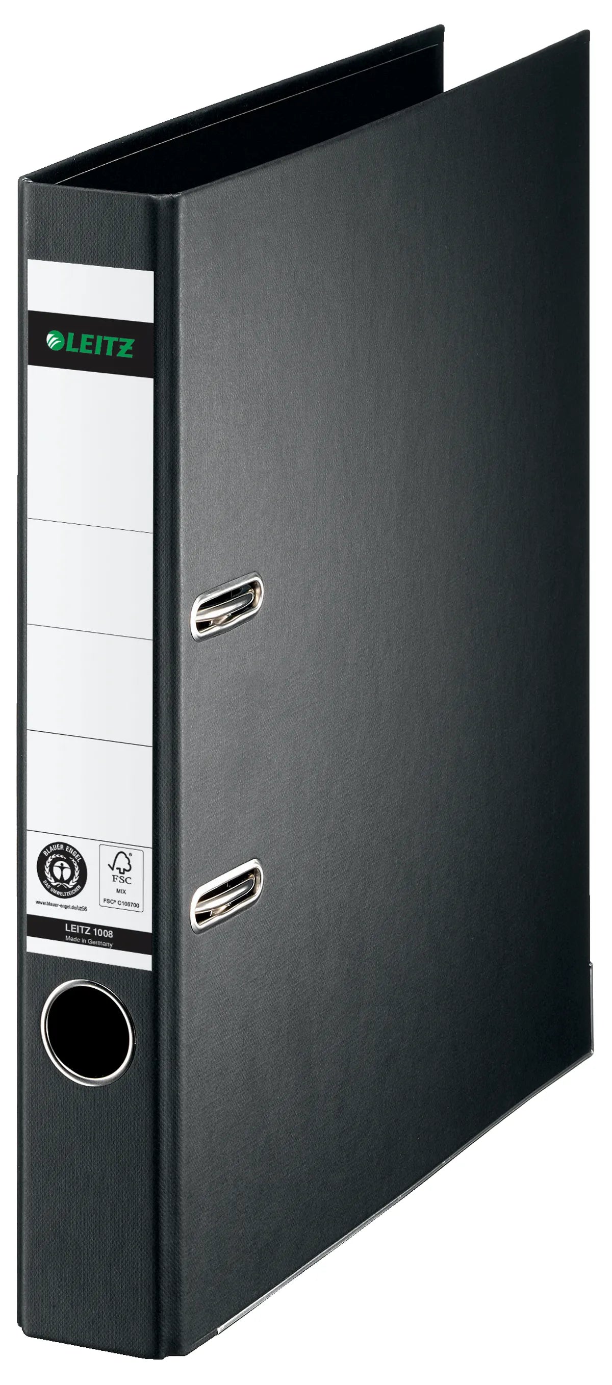 Leitz 10080095 Ordner schwarz (5,2cm breit, A4, Karton)
