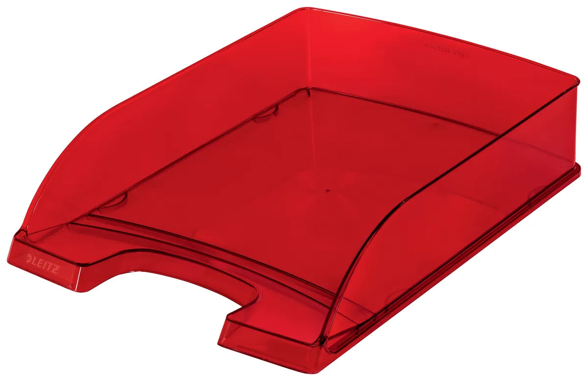 Leitz Plus / 52260028 Briefablage rot transparent