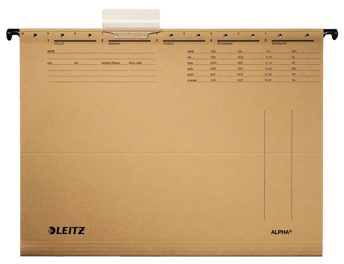 Leitz Alpha Hängemappe naturbraun (5 Stück) - 19153000