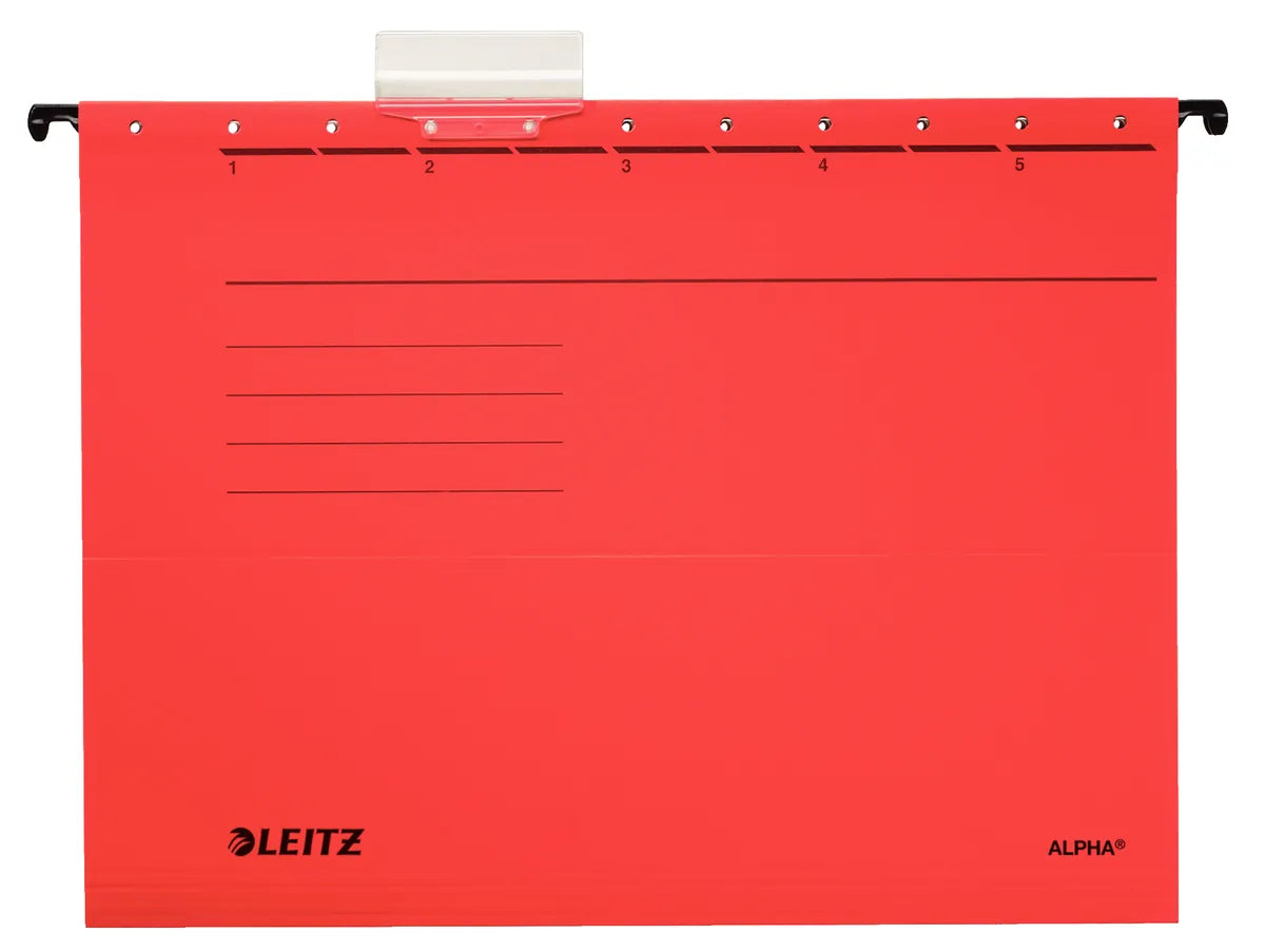 Leitz Alpha / 19853025 Hängemappe  rot (5 Stück)