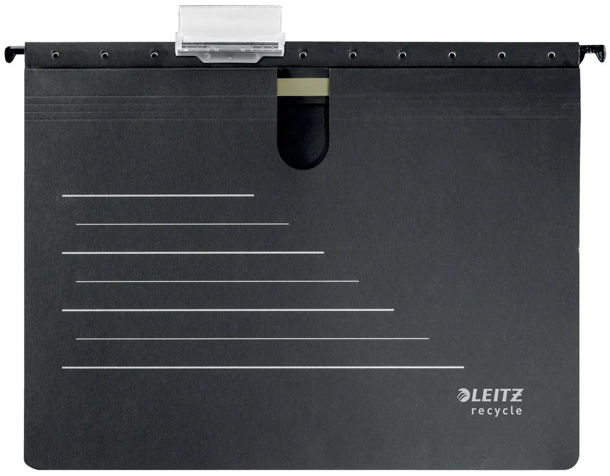 Leitz Alpha Recycle Hängehefter schwarz Kaufmännische Heftung (10 Stück) - 19200095
