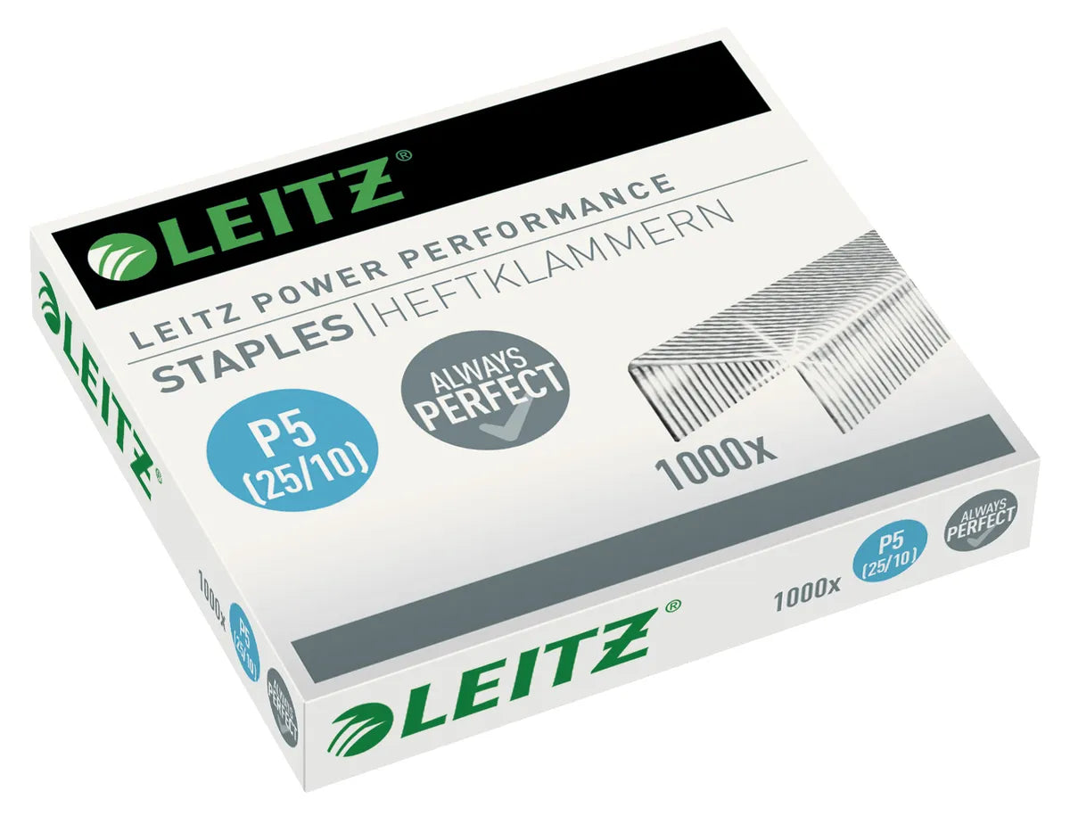 Leitz Power Performance P5 / 55740000 Hefklammern   (1000 Stück) (für Heftgerät 5552)