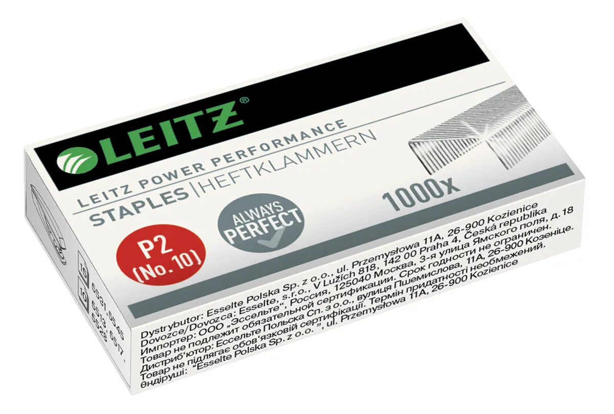 Leitz Power Performance P2 / 55770000 Hefklammern   (1000 Stück) (für Heftgerät 5513, 5517, 5530, 5539 und Heftzange 5545)