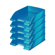 Leitz WOW Briefablage Standard DIN A4 blau Hochglanz - 52263036