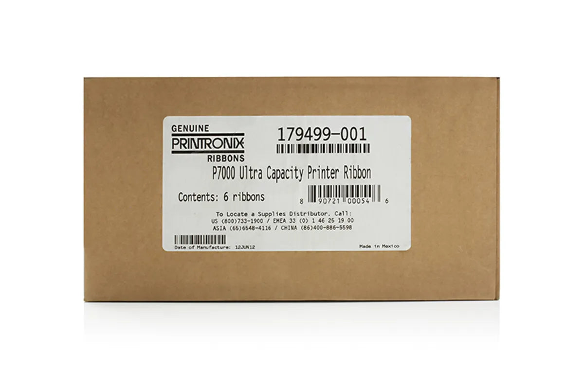 Printronix 179499-001 Farbband /Farbrolle Sparset schwarz (6 Stück)