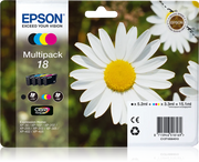 Epson 18 / T1806 / C13T18064012 / C13T18064022 Tinten Sparset schwarz, cyan, magenta, gelb (4 Stück)