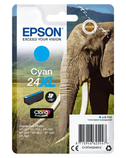Epson 24XL / T2432 / C13T24324012 / C13T24324022 Tinte cyan