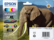 Epson 24XL / T2438 / C13T24384011 / C13T24384021 / C13T24384510 Tinten Sparset schwarz, cyan, magenta, gelb, photo cyan, photo magenta (6 Stück)