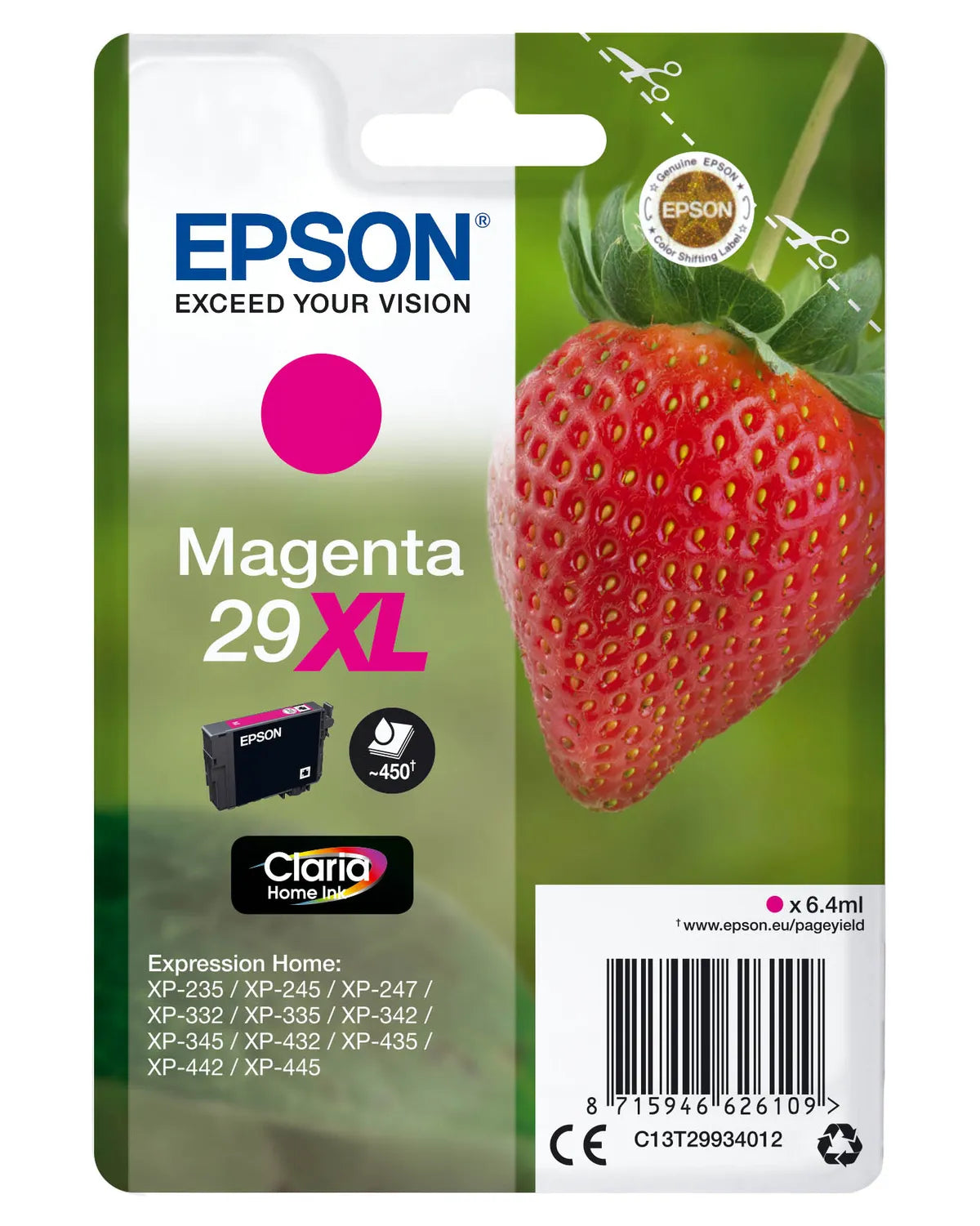 Epson 29XL / T2993 / C13T29934012 / C13T29934022 Tinte magenta