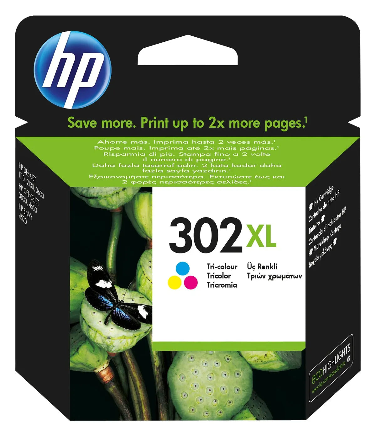 HP 302XL / F6U67AE Tinte color