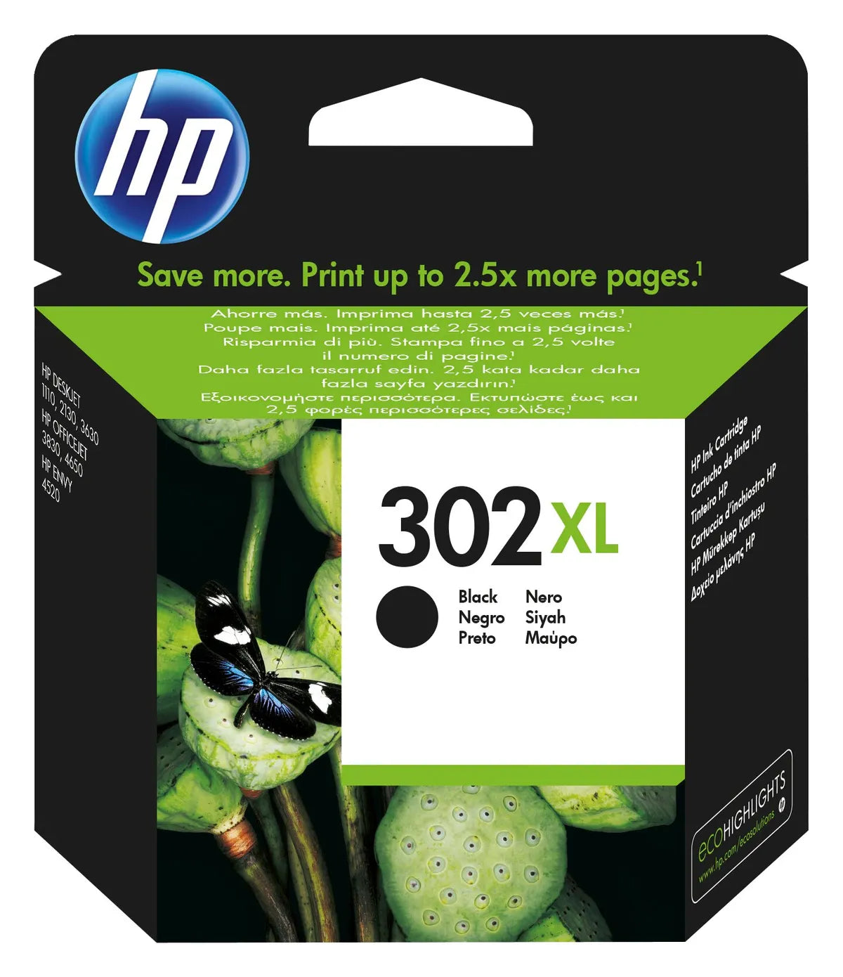 HP 302XL / F6U68AE Tinte schwarz