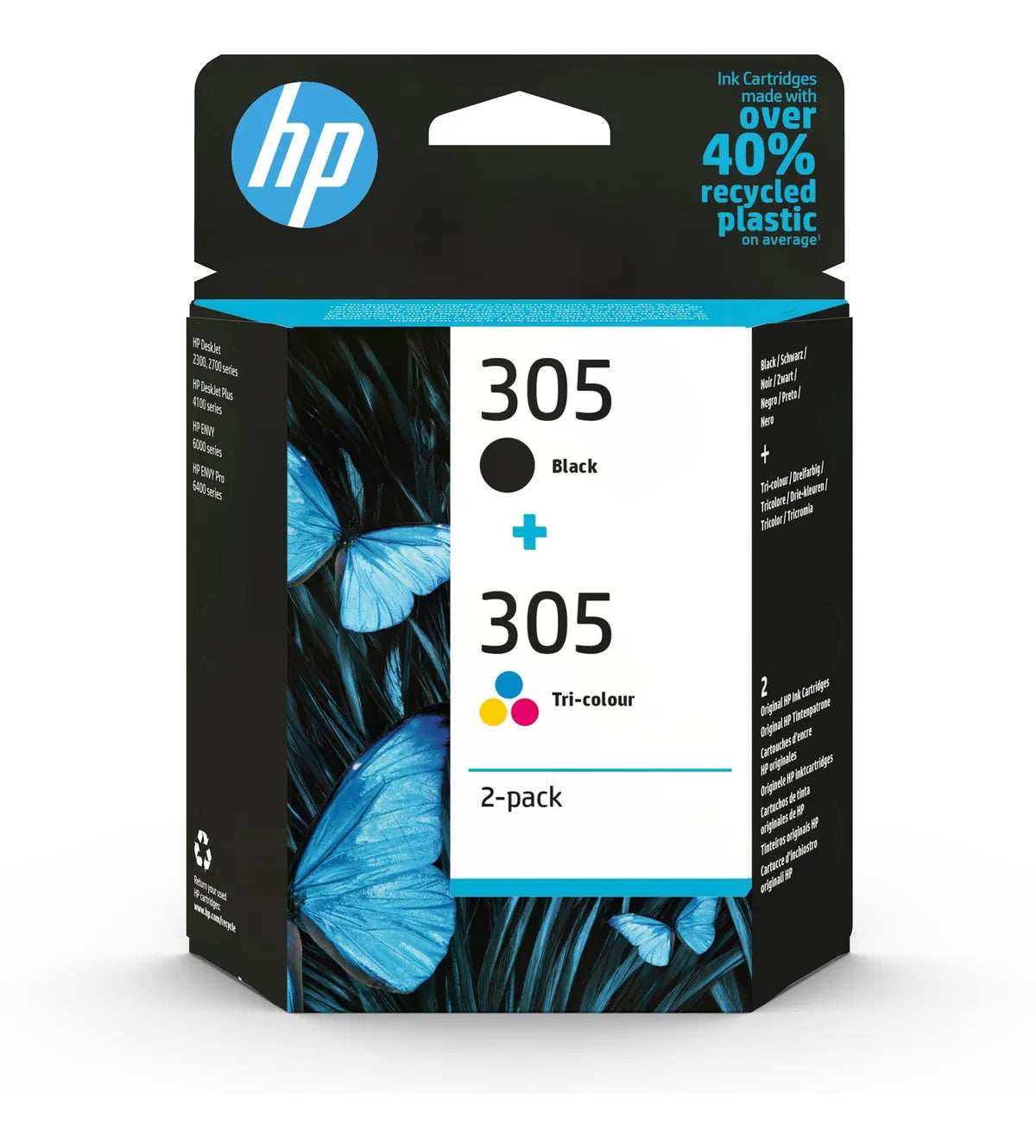 HP 305 / 6ZD17AE Tinten Doppelpack schwarz, color (2 Stück)